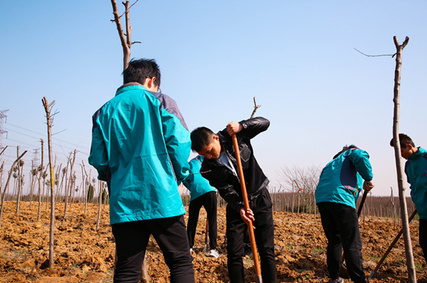 “攜手植樹(shù)，共創(chuàng)藍(lán)天”丨南京新華師生共筑新華育才林